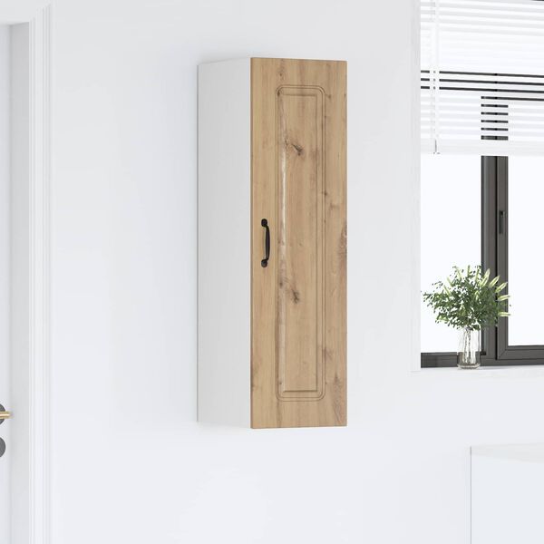 vidaXL Arm&aacute;rio de Cozinha Kalmar Carvalho Artesanal 30 x 31 x 100 cm