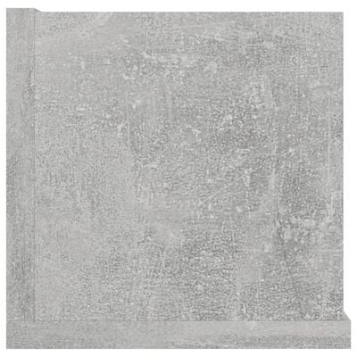 vidaXL Prateleira parede CD 100x18x18cm contraplacado cinzento cimento