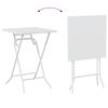 vidaXL Conjunto bistro 3 pcs Branco Aço