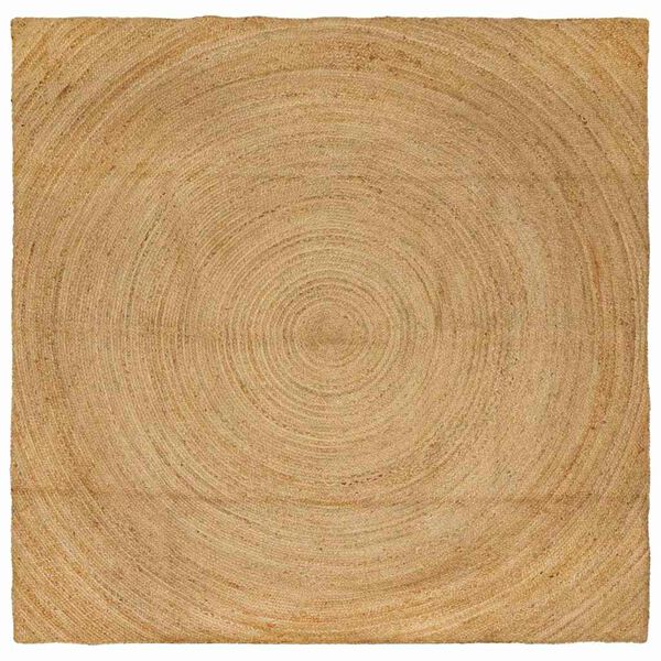 vidaXL Tapetes de &aacute;rea Quadrado Castanho 200 x 200 cm Juta