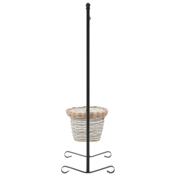 vidaXL Suporte de plantas com estrutura em ferro revestido a p&oacute;