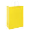 vidaXL Sacos de papel 250 unid com al&ccedil;as amarelo 32x17x44 cm