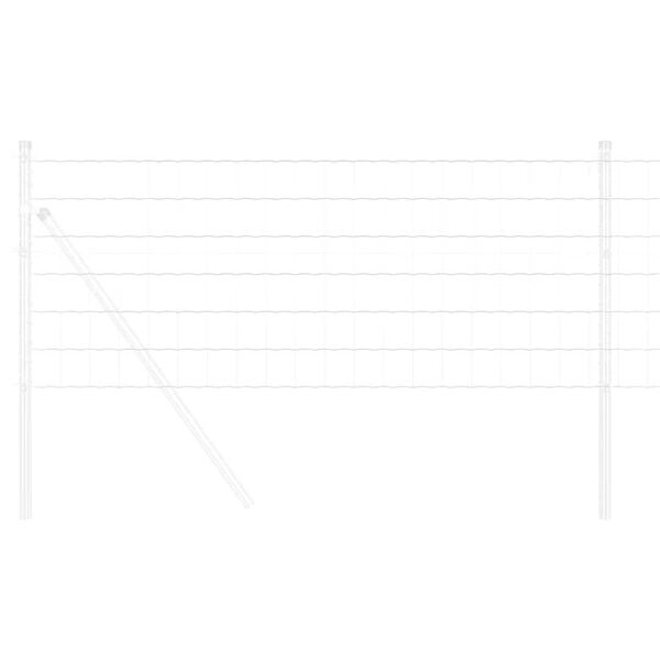 vidaXL Cerca Euro Prateado 0.6 x 50 m