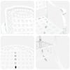 vidaXL Conjunto de Jantar para Jardim 5 pcs Branco Alum&iacute;nio