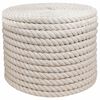 vidaXL Corda de Juta 24 mm Branco 100% juta Tossa