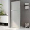 vidaXL Divis&oacute;ria de chuveiro 140x195 cm vidro fosco ESG