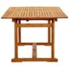 vidaXL 7 pcs conjunto de jantar para jardim ac&aacute;cia maci&ccedil;a e textilene