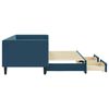 vidaXL Sof&aacute;-cama com gavet&atilde;o e gavetas 80x200 cm veludo azul