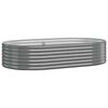 vidaXL Canteiro elevado jardim 175x100x36 a&ccedil;o galvanizado cinzento
