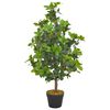 vidaXL Planta loureiro artificial com vaso 90 cm verde