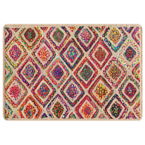 vidaXL Tapete lavável antiderrapante 160x230 cm multicor