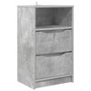 vidaXL Mesa-de-cabeceira Cinzento 40 x 30 x 467 cm
