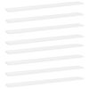 vidaXL Prateleiras para estante 8 pcs 80x10x1,5cm contraplacado branco