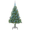 vidaXL &Aacute;rvore de Natal com 150 LEDs com suporte Verde 150 cm PVC