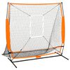 vidaXL Rede p/ treino multidesportivo beisebol 174x76x158,5 cm preto
