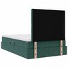 vidaXL Cama com arruma&ccedil;&atilde;o e LED Verde Escuro 120 x 200 cm Veludo