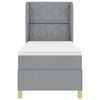 vidaXL Cama Box Springs com Colch&atilde;o Cinza Escuro 90x190 cm 80 x 200 cm