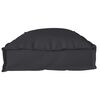vidaXL Conjunto de Almofadas para Palete 2 pcs Preto 100 x 40 x 8 cm