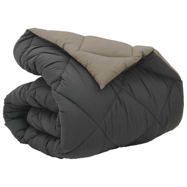 vidaXL Edredom de Inverno Cinza Claro e Antracite 200 x 135 cm