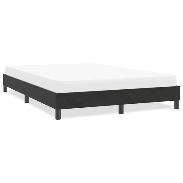 vidaXL Estrutura de cama sem colch&atilde;o 140x210 cm veludo preto