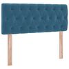 vidaXL Cama com Armazenamento Azul Escuro 120 x 200 cm Veludo