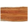 vidaXL Tampo de mesa retangular borda viva 100x60x3,8 cm ac&aacute;cia maci&ccedil;a
