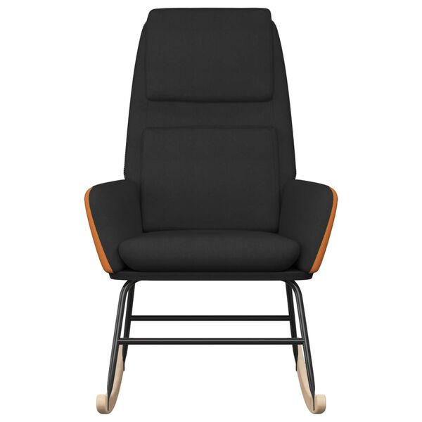 vidaXL Cadeira de baloi&ccedil;o tecido preto