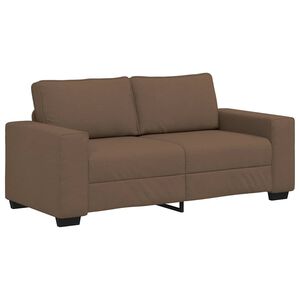 vidaXL Sof&aacute; de 2 lugares marrom 180x77x82 cm em tecido