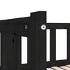 vidaXL Estrutura sofá-cama de puxar 2x(90x200) cm pinho maciço preto