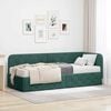 vidaXL Estrutura de Cama de Canto Verde Escuro 80 x 200 cm Veludo
