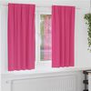 vidaXL Cortinas Blackout com Argolas 2 pcs Rosa Brilhante 175 x 140 cm