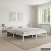 vidaXL Estrutura de cama 180x200 cm pinho maci&ccedil;o branco