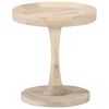 vidaXL Mesa de apoio &Oslash;40x45 cm madeira de mangueira maci&ccedil;a
