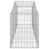 vidaXL Cestos gabião arqueados 13pcs 200x50x60/80 cm ferro galvanizado
