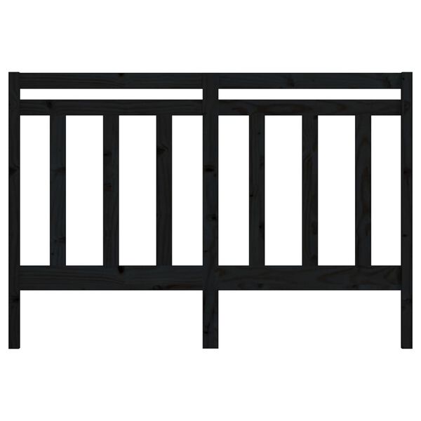 vidaXL Cabeceira de cama 166x4x100 cm pinho maci&ccedil;o preto