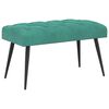 vidaXL Banco com bot&otilde;es estofados Turquesa 80 x 40 x 46 cm Veludo