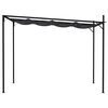 vidaXL Gazebo com toldo retrátil 300x300x233 cm antracite