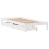 vidaXL Cama sem colchão 90x190 cm madeira de pinho maciça branco