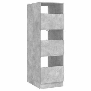 vidaXL Arm&aacute;rio de Lavanderia com porta Cimento 50 x 68 x 162 cm