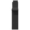 vidaXL Prateleiras de parede 2 pcs 50x12x50 cm derivados madeira preto