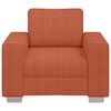 vidaXL Poltrona 100x77x82 cm tecido corduroy laranja vermelho