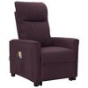 vidaXL Poltrona elevatória de massagens tecido roxo