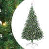 vidaXL &Aacute;rvore de Natal Artificial Pr&eacute;-iluminada Verde 240 cm PVC