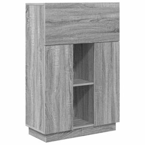 vidaXL Mesa Cinza Sonoma Derivados de Madeira 71.5 x 31.5 x 106.5 cm