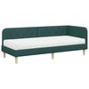 vidaXL Estrutura de Cama de Canto Verde Escuro 80 x 200 cm tecido