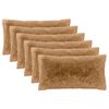 vidaXL Almofada HEERLEN 2 unid. Cinzento-acastanhado Fleece PV