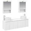 vidaXL Conjunto de Arm&aacute;rios para Banheiro 5 unid. Branco
