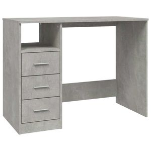 vidaXL Secret&aacute;ria c/ gavetas 102x50x76 derivados madeira cinza cimento