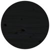 vidaXL Mesa de centro &Oslash; 45x40 cm madeira de pinho maci&ccedil;a preto