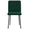 vidaXL Cadeiras de jantar 2 pcs veludo verde-escuro